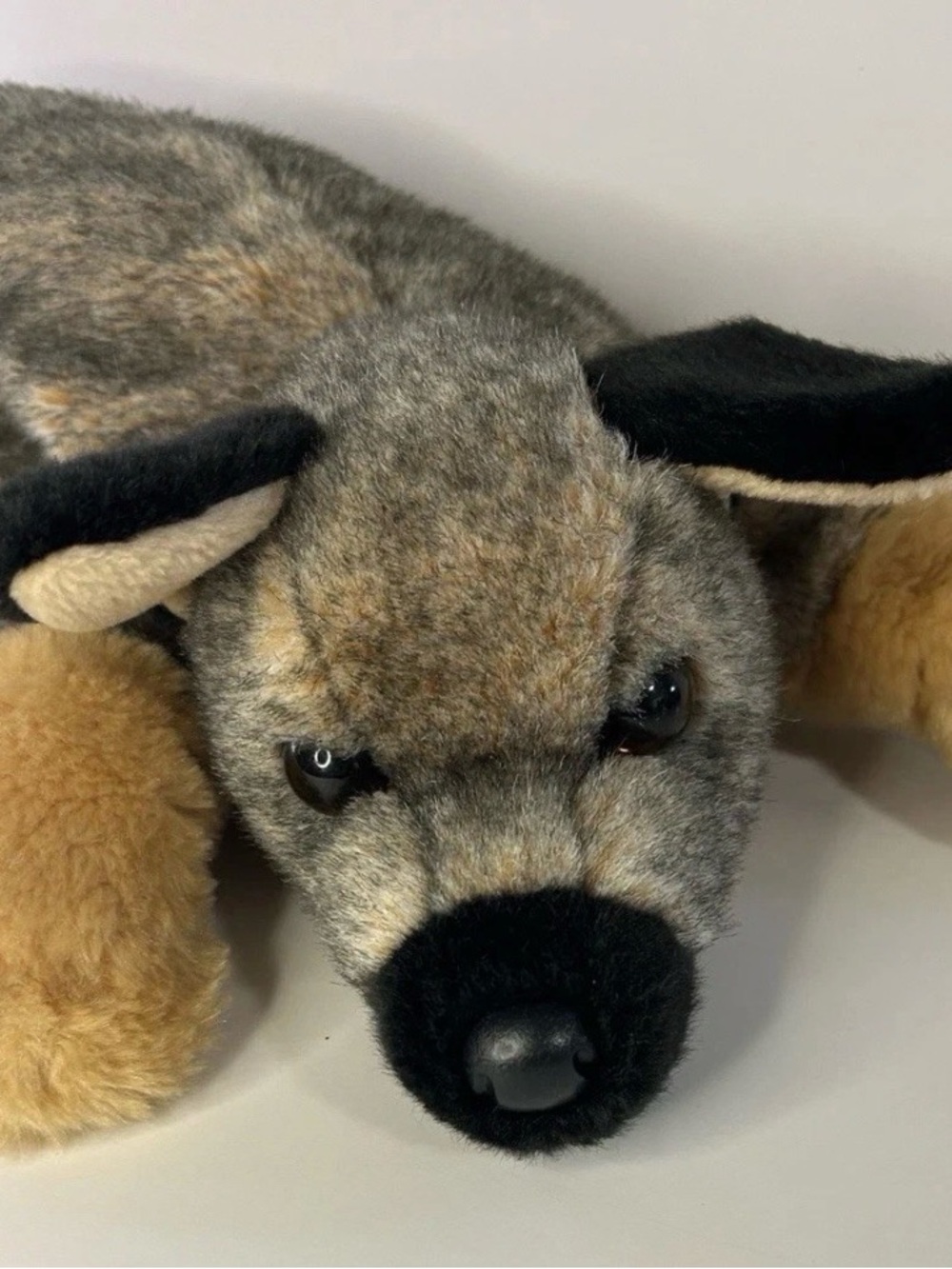 Douglas Mya German Shepherd Plush Stuffed Dog - Lying Floppy 13"